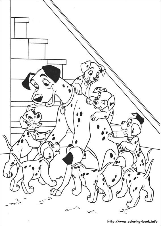 101 Dalmatians coloring picture